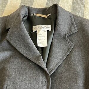 Dolce & Gabbana Women's Dark Charcoal Gray Blazer